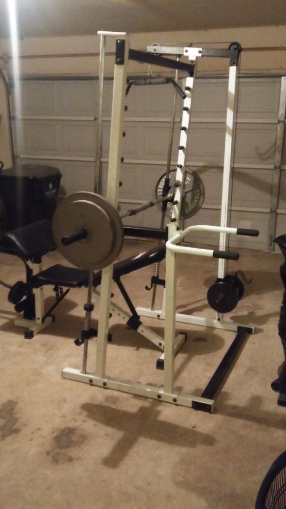 Body by jake commercial smith machine and squat rack for Sale in ...