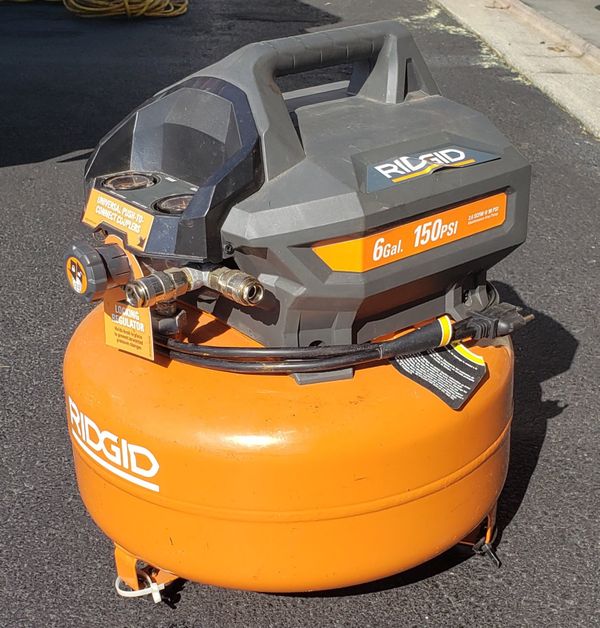 Ridgid 6 Gallon 150 PSI, Maintenance Free, Portable Electric Pancake