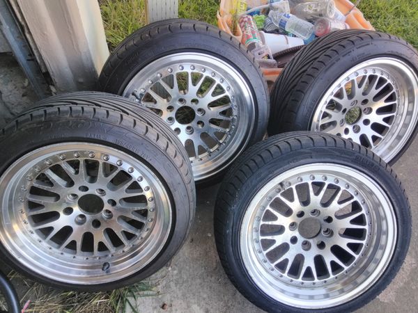 Honda Integra Civic 15x8 4x100 0 offset Rims Tires 195 45 15 for Sale ...