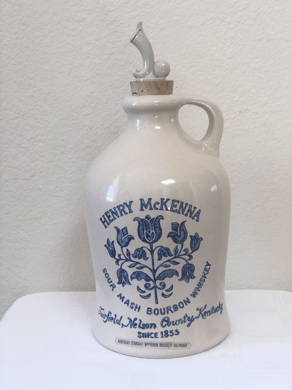 Vintage 1975 Henry McKenna Half Gallon Sour Mash Bourbon Whiskey ...