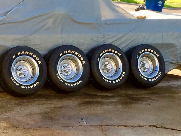 15x8 Chevy C10 Rally Wheels N 275 60 15 Tires For Sale In Dallas TX 