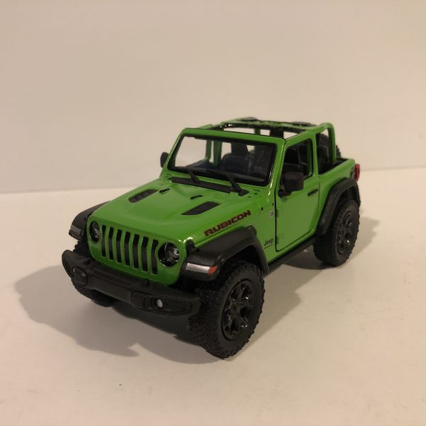 NEW Green 2018 Jeep Wrangler Rubicon 4x4 SUV Open Top Car Toy Diecast ...