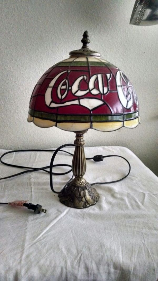 tiffany style coca cola hanging lamp