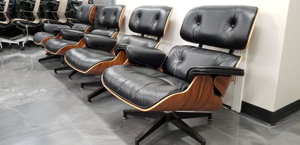 EAMES HERMAN MILLER LOUNGE CHAIRS IN WALNUT & PALISANDER ALL CHAIRS IN NEAR PERFECT CONDITION ...