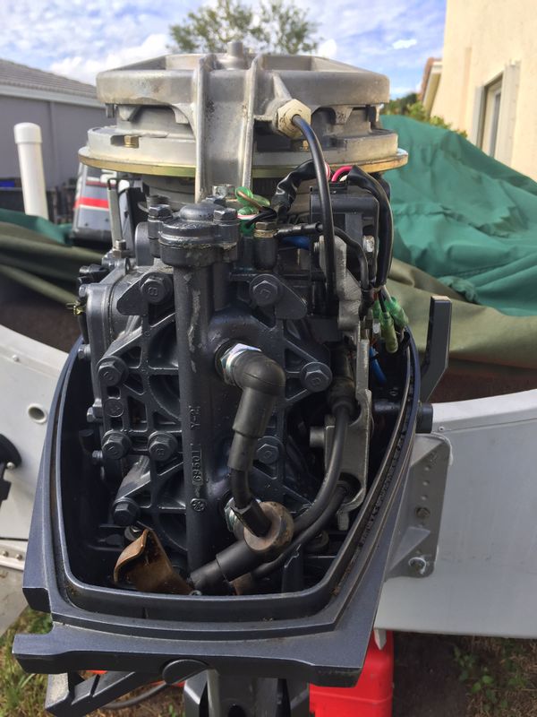 Yamaha 25hp 25 hp Short Shaft Tiller Outboard Motor Excellent Condition