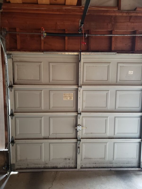 USED GARAGE DOOR 7ft tall 8ft wide for Sale in Fairview, OR - OfferUp