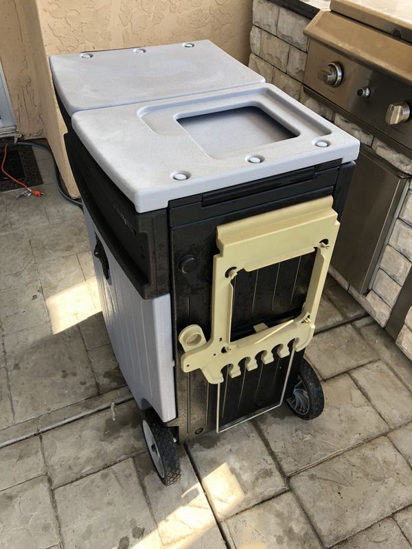 portable bbq station
