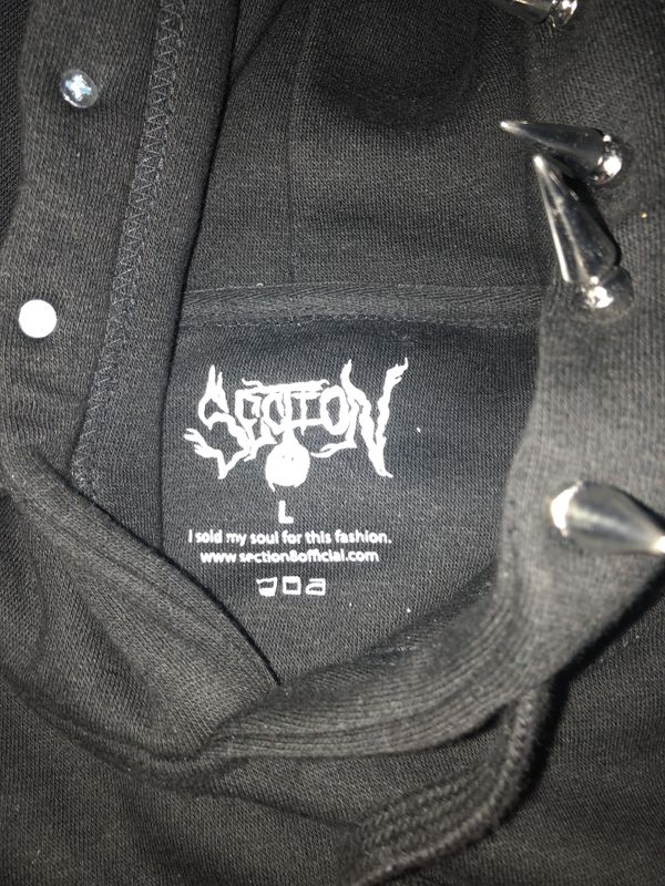 section 8 hoodie with spikes
