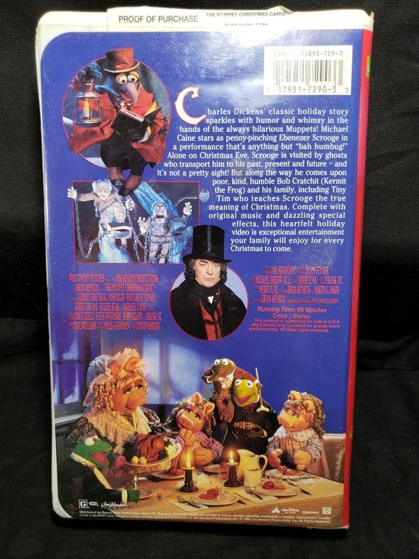 The Muppets Christmas Carol Vhs for Sale in Zanesville, OH - OfferUp