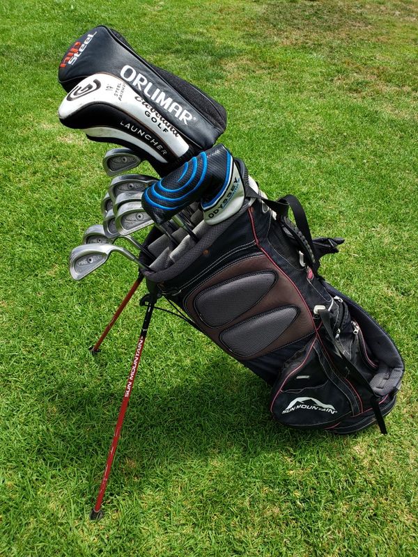 Complete Ping Golf Set King Cobra Driver, Callaway Wood, Ping Putter, Sun Mountain 6 way Stand