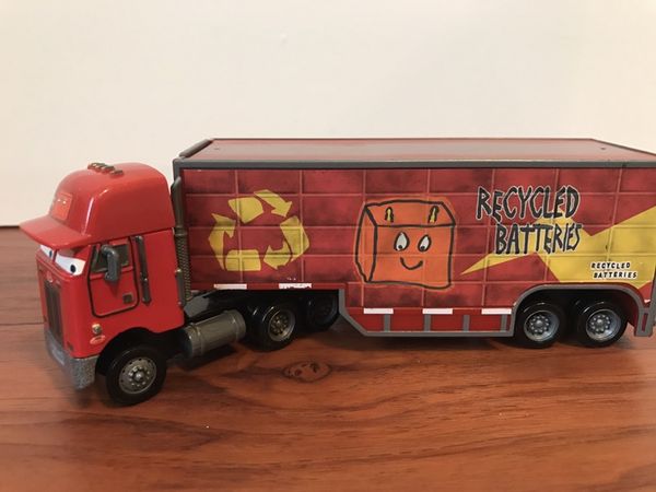 disney cars jerry recycled batteries hauler