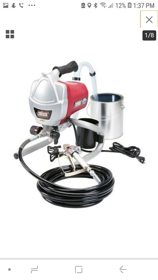 1/4 airless paint sprayer krause & becker kit electric handheld