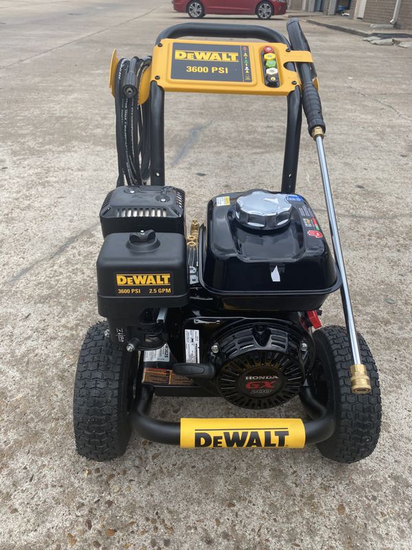 3600 psi dewalt pressure washer