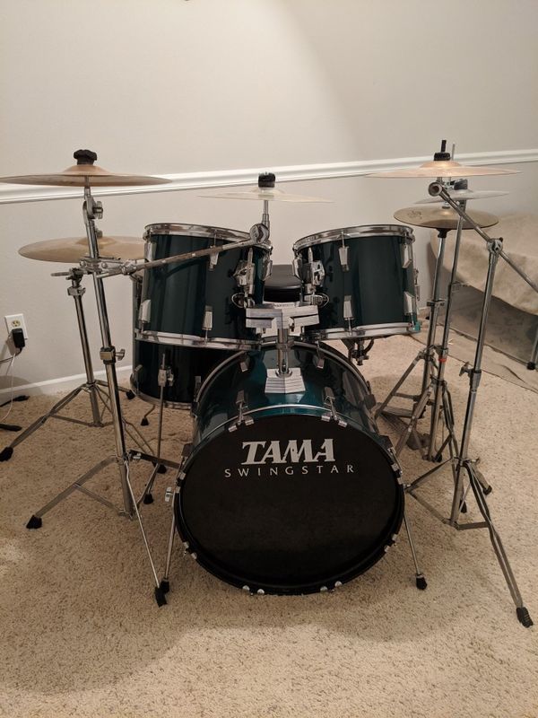 Tama Swingstar drum set with cymbals and hardware for Sale in Fishers