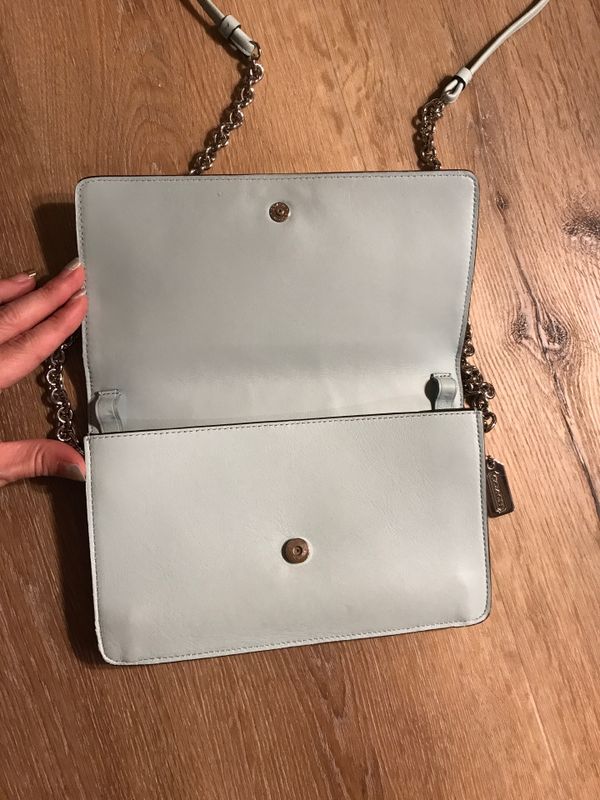 coach mini white bag