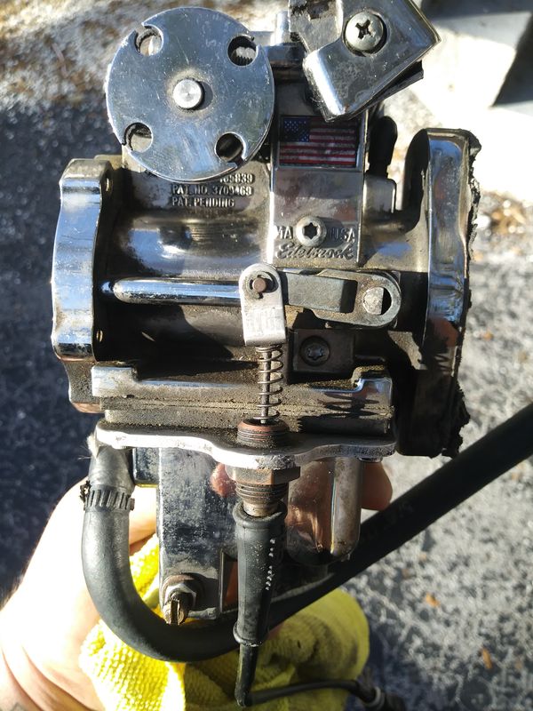 EDELBROCK QWIKSILVER 38 MM FLAT SLIDE CARB CARBURETOR HD HARLEY