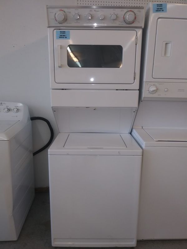 Whirlpool 27" stackable washer dryer combo for Sale in ...