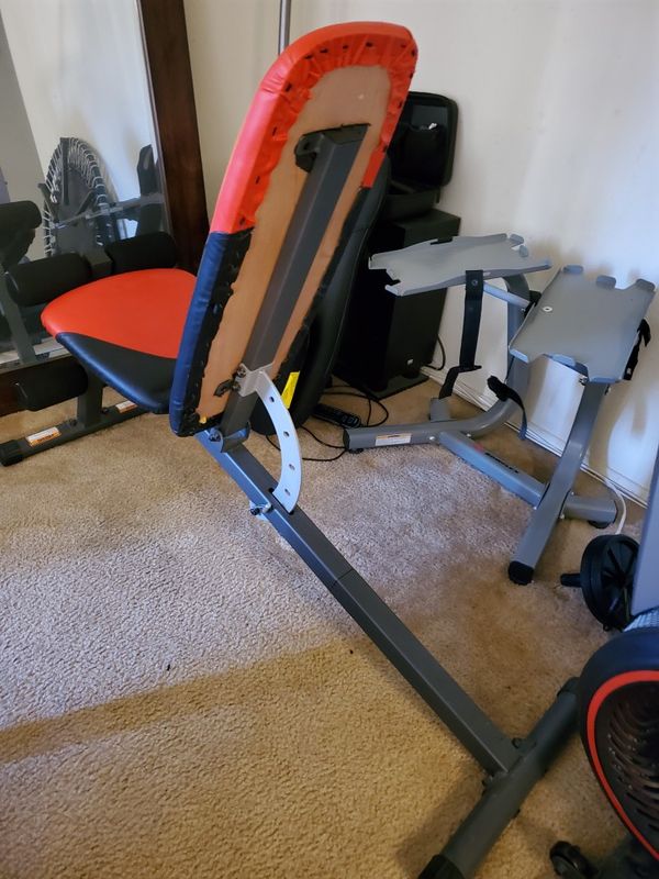 Weider Pro 255 L Bench Exercise Fitness Home Gym Workout Weight Bench