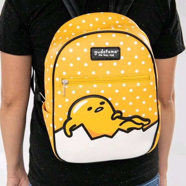 gudetama plush backpack