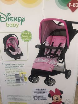 minnie mouse simple fold lx travel system