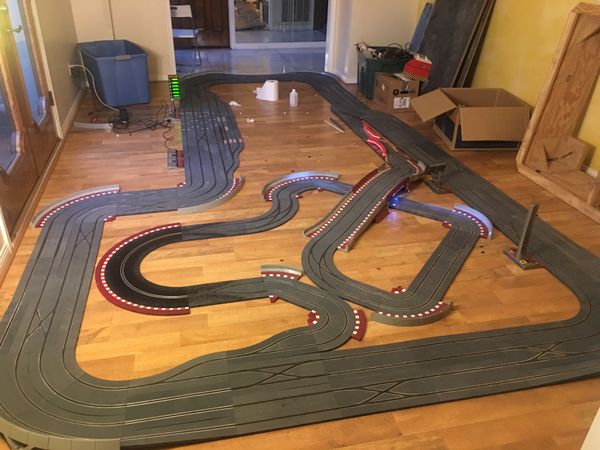 SCX Digital Slot Car Race Track 5 boxes plus 23 cars including Safety ...