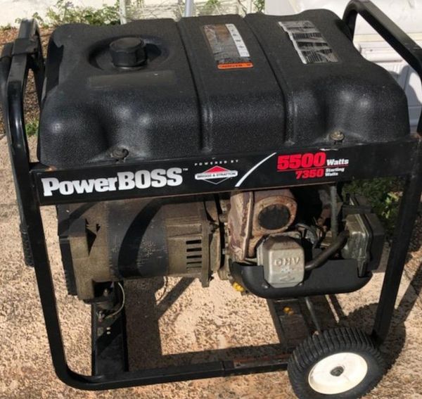 GENERATOR 5500 watts Power Boss by Briggs & Stratton for Sale in