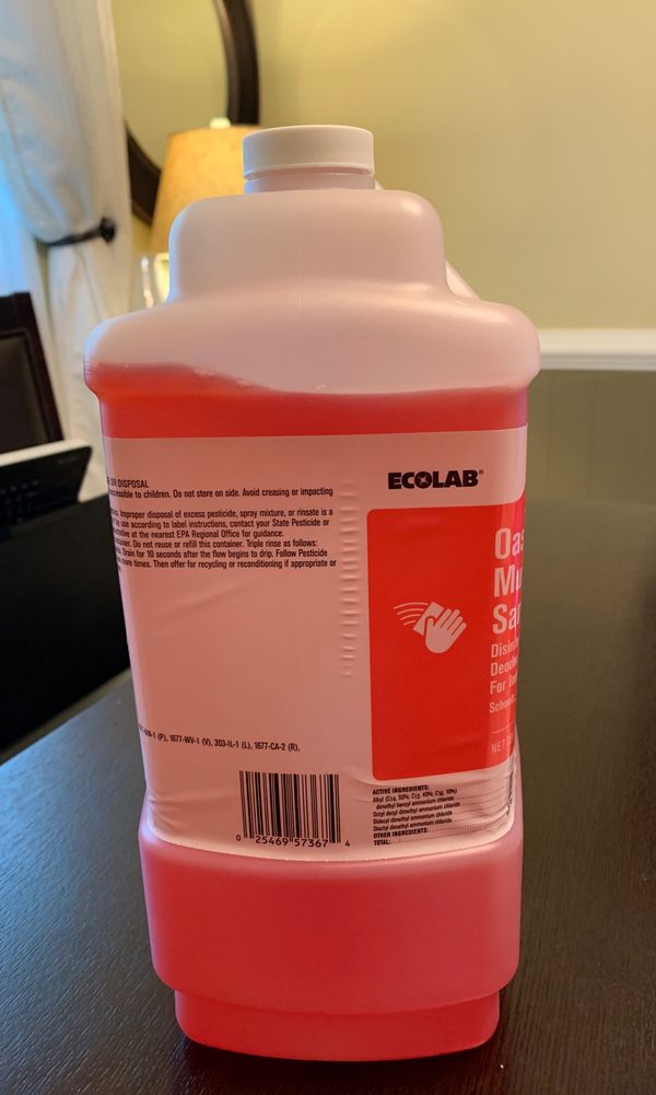 Ecolab Oasis 146 MultiQuat Sanitizer/Disinfectant for Sale in Norfolk