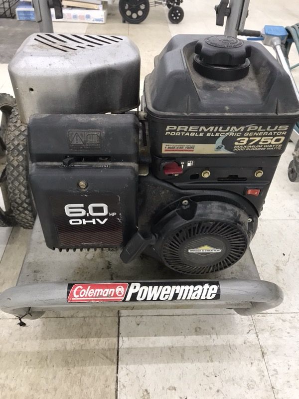 Coleman Powermate® Premium Plus Portable 3750 Watt Portable Generator ...