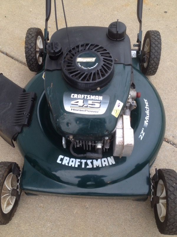 Craftsman 22" mulcher lawn mower! 4.5 Hp push mower! for ...