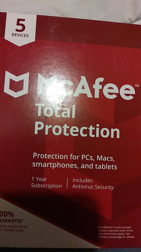 mcafee total protection for 5 devices