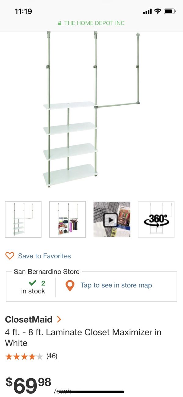 Closetmaid Closet Maximizer For In Chino Ca Offerup Open In The Appcontinue To Mobile Website