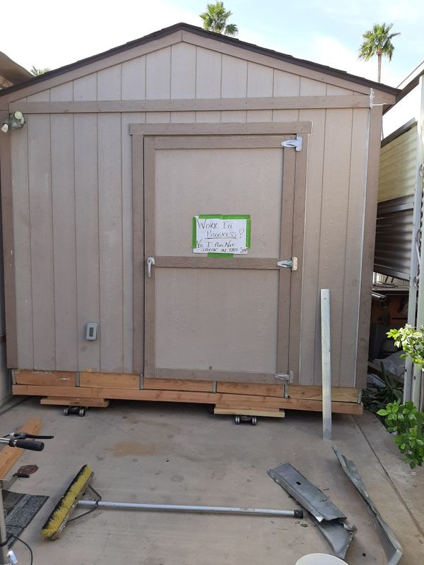 10x14 tuff shed with electricity and lights for sale in