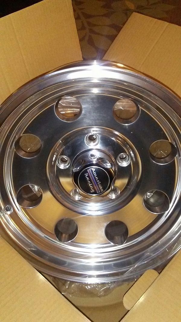 Set of 16 inch bullet hole America racing rims brand new in box for