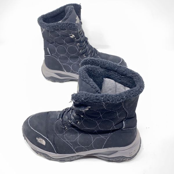 The North Face HeatSeeker Waterproof Boots Girl's Size 3 Black Fur ...