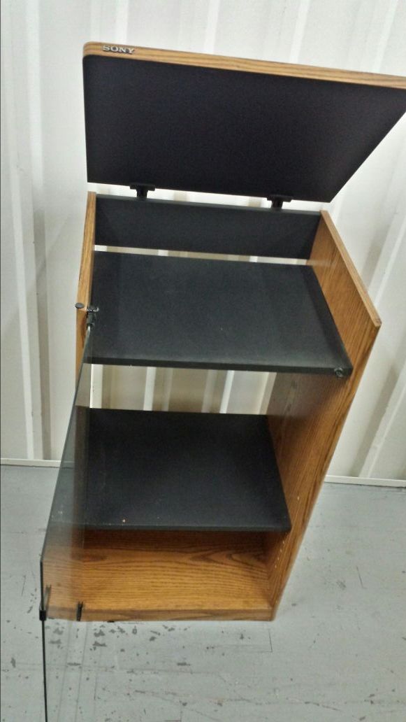 Vintage Sony Stereo Rack System Rack w/Glass door SUS3010 for Sale in