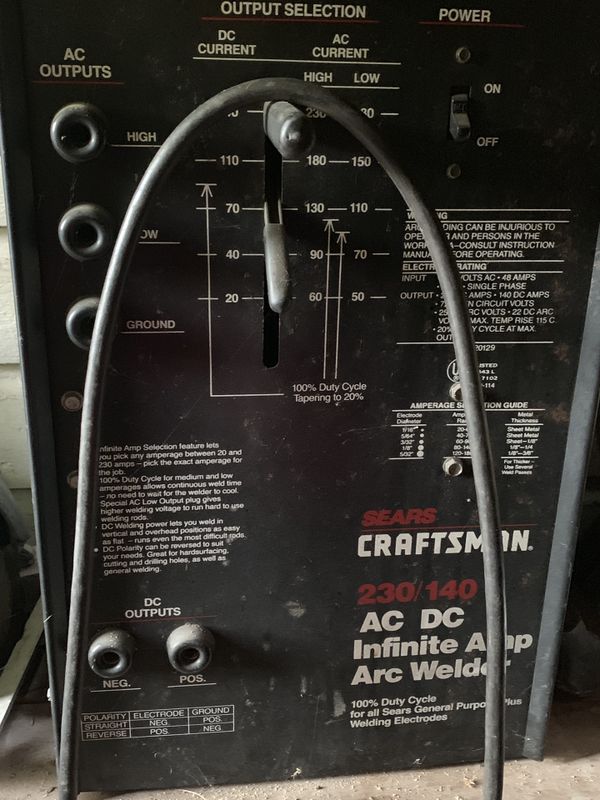 Craftsman Ac dc infinite amp arc welder for Sale in Lorain, OH OfferUp