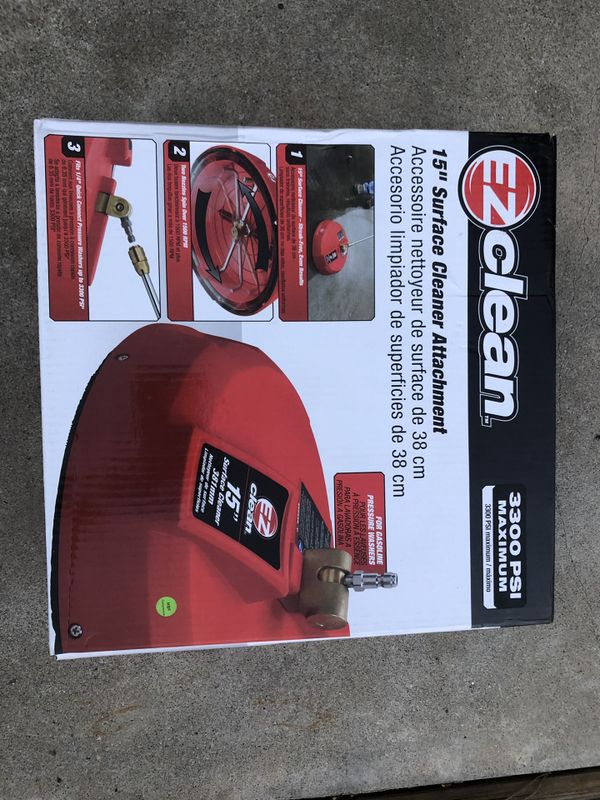 EZ clean 15’’ inch surface pressure washer attachment cleaner for Sale