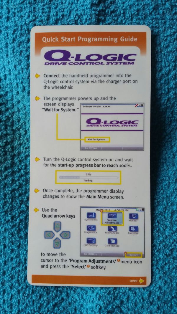 Pride quantum wheelchair qlogic handheld joystick programmer ctldc1609
