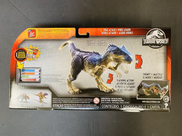 jurassic world battle at big rock allosaurus toy