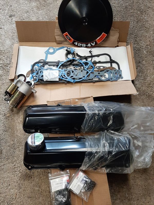 429 460 ford valve covers high torque starter gasket set for Sale in