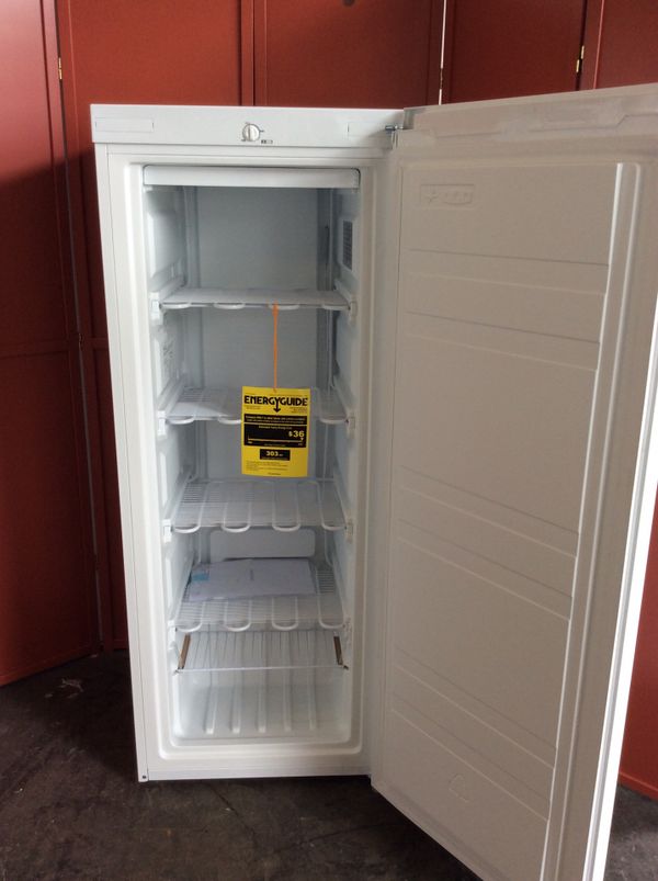 insignia stainless steel upright freezer