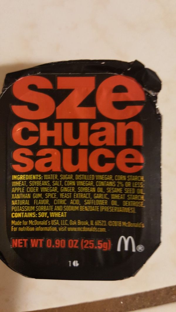 Mcdonalds Szechuan brand new Rick and Morty Mulan sauce for Sale in Clovis, CA OfferUp