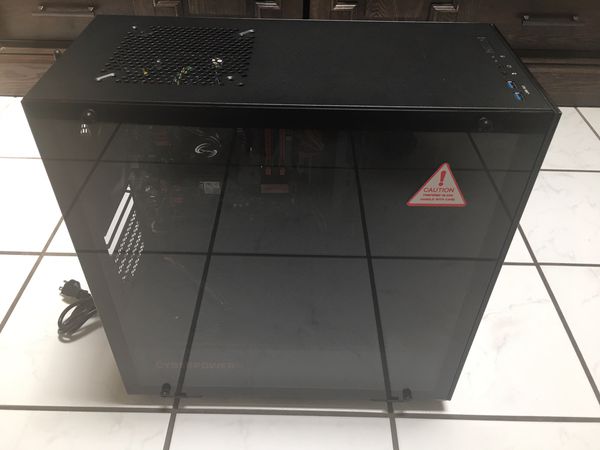 case cyberpowerpc onyxia tower mid gaming b360m motherboard power offerup supply