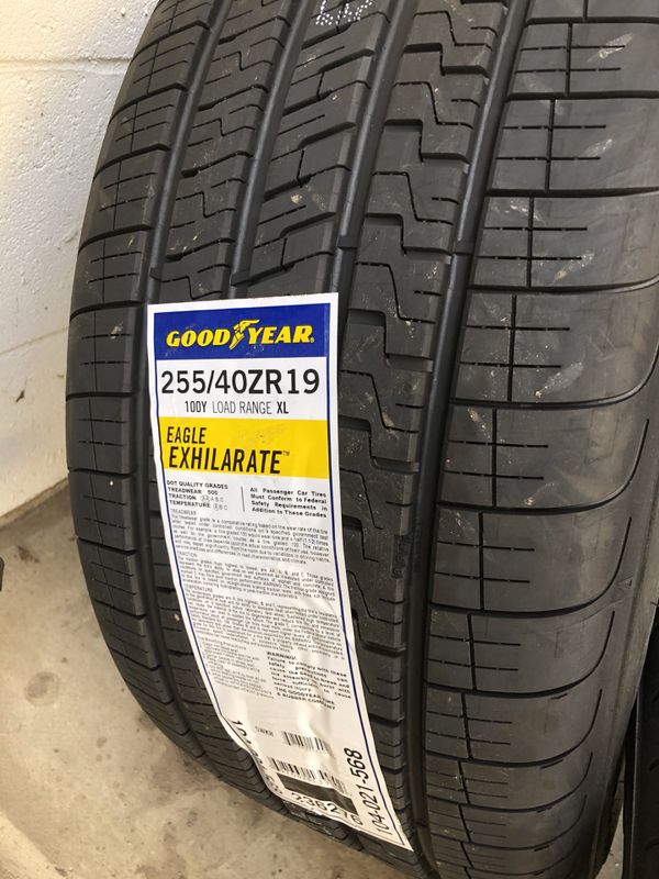 Goodyear Eagle Exhilarate All Season Tires 255/40/19 for Sale in