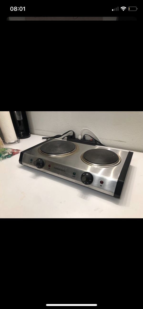Cuisinart CastIron Double Burner Electric Hot Plate Stove for Sale in
