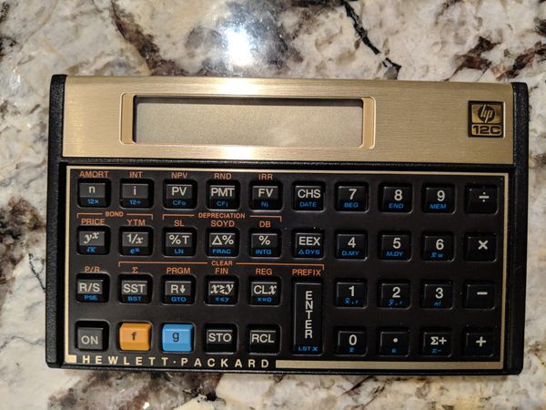 used hp 12c financial calculator