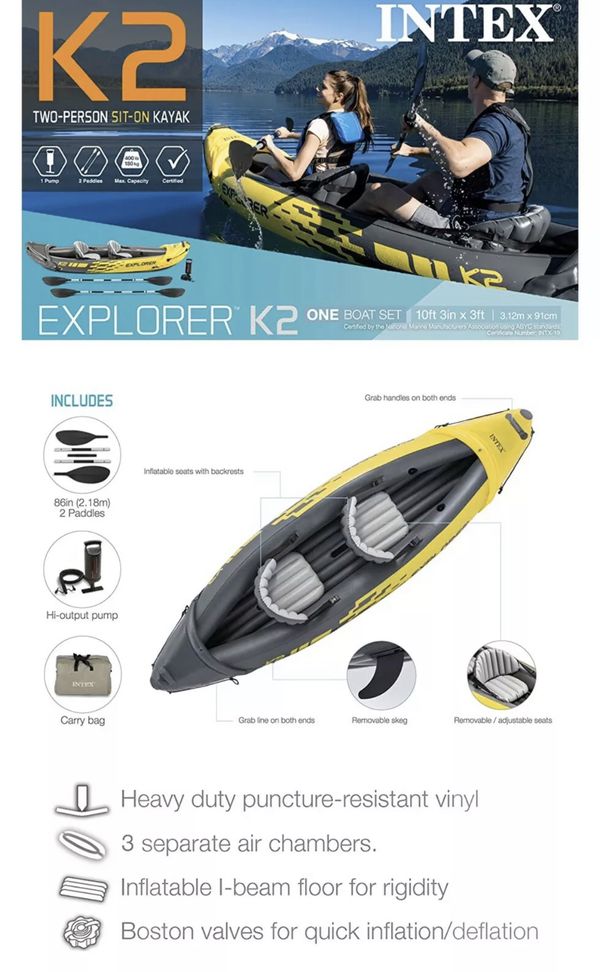 intex explorer k2 kayak