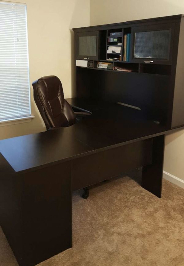 Office Depot Sauder Magellan L-desk and Hutch - $250 for Sale in