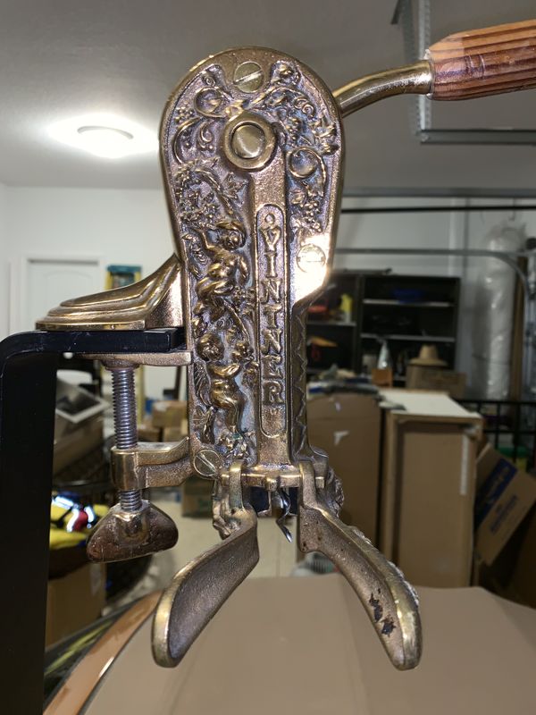Antique Brass Wine Bottle Opener and Stand. for Sale in Ellenton, FL