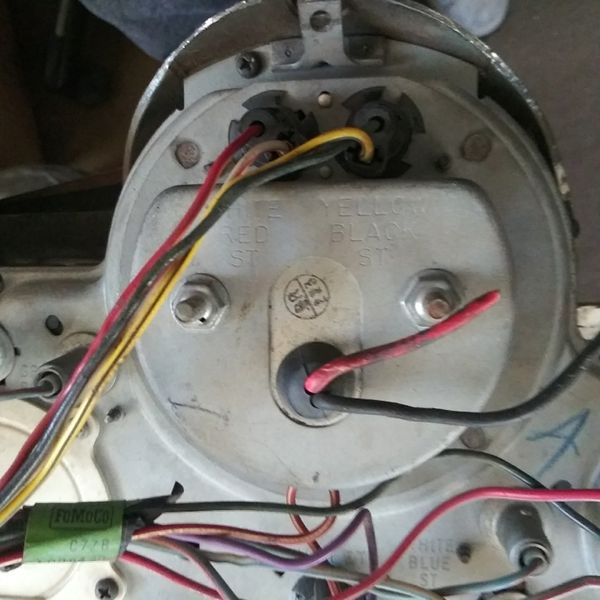 1967 1968 Ford Mustang 8000 RPM tach cluster with backing plate and ...